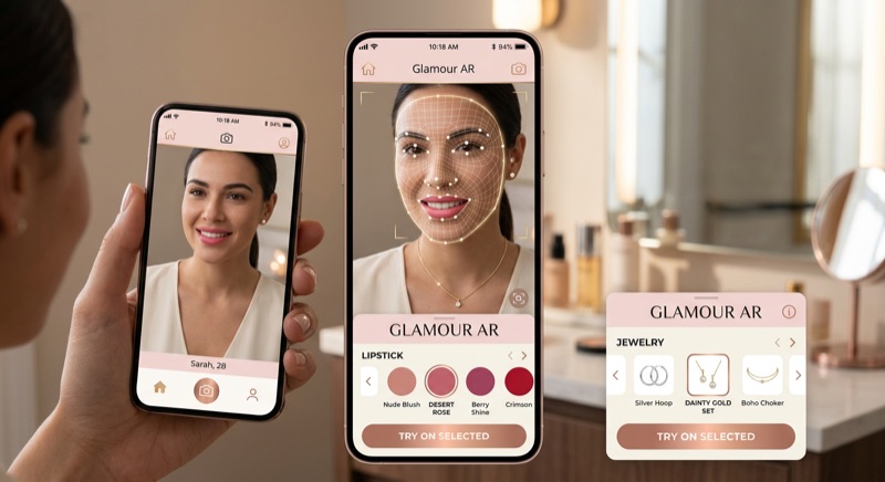 AR Beauty Try-On App
